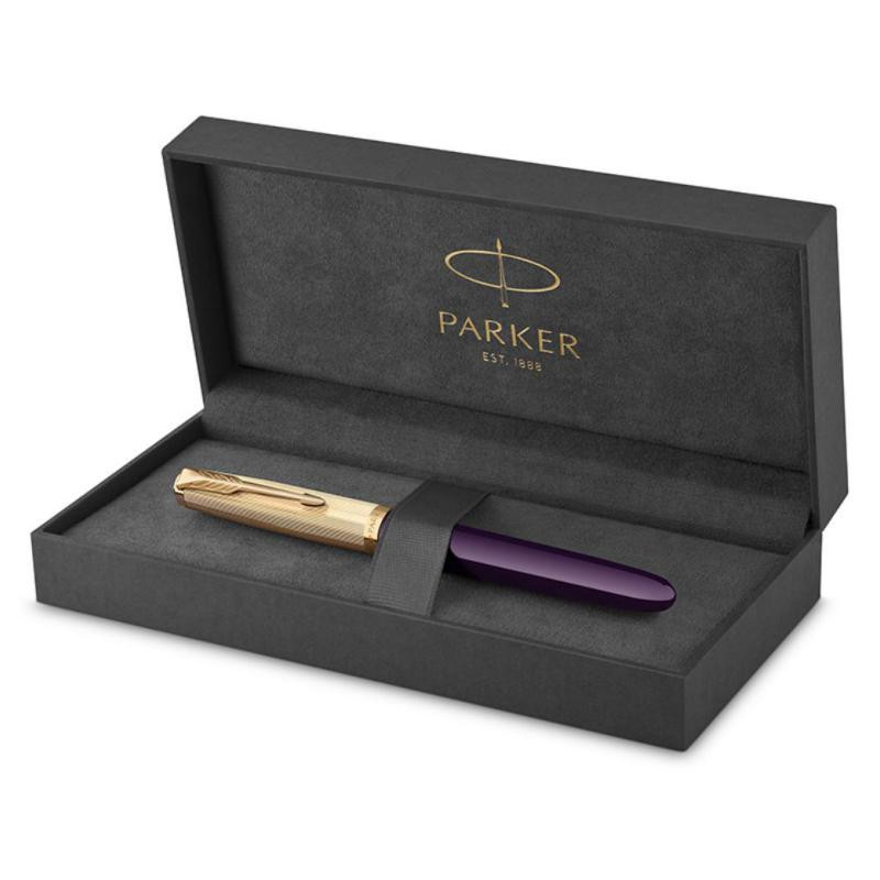 Pluma EstilogrÃ¡fica Parker CT 51 Ciruela Oro