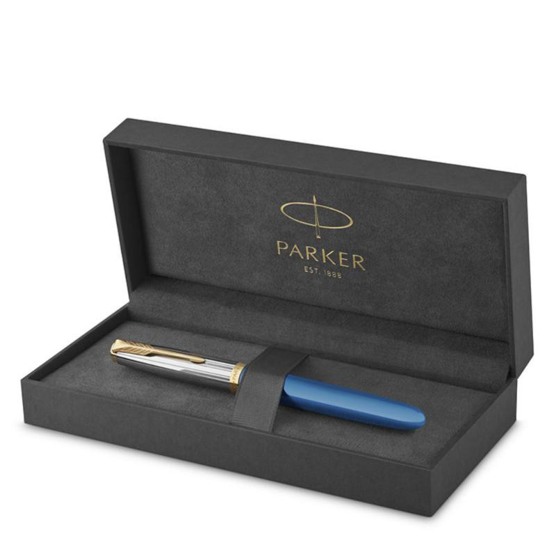 Pluma EstilogrÃ¡fica Parker CT 51 Premium Turquesa Oro