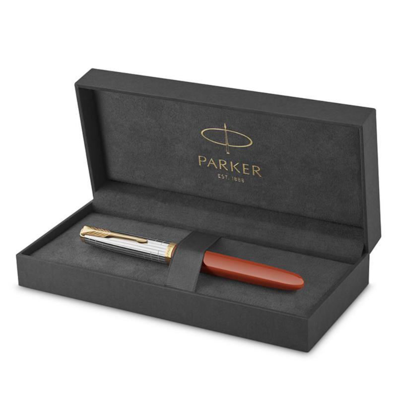 Pluma EstilogrÃ¡fica Parker CT 51 Premium Rojo Oro