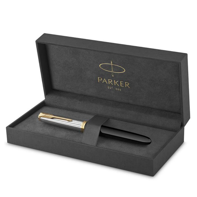 Pluma EstilogrÃ¡fica Parker CT 51 Premium Negro Oro