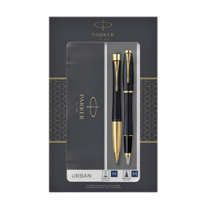 Duo Parker Urban GT BolÃ­grafo + Pluma Negro Dorado