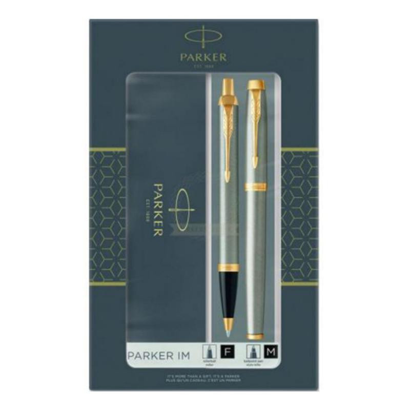 Duo Parker Essential IM BolÃ­grafo + Roller Negro Dorado