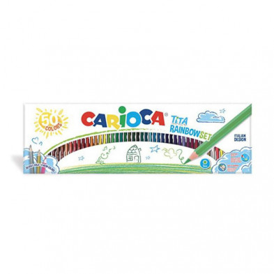 LÃ¡pices Carioca Tita Rainbow 50 colores