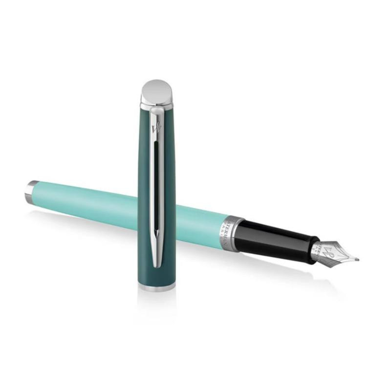 Pluma EstilogrÃ¡fica Waterman HÃ©misphÃ¨re Verde Plata