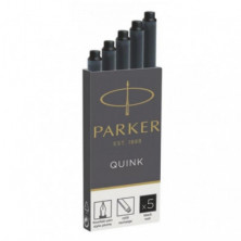 Recambio Pluma EstilogrÃ¡fica Parker Negro 5 ud