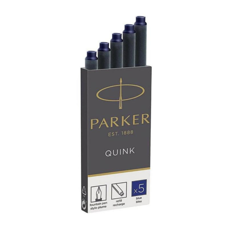 Recambio Pluma EstilogrÃ¡fica Parker Azul 5 ud