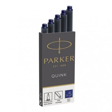 Recambio Pluma EstilogrÃ¡fica Parker Azul 5 ud