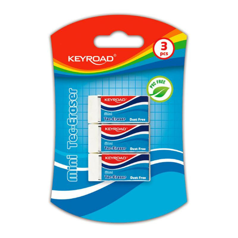 Goma de borrar KeyRoad Tec-Eraser / 3 unid