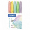 Marcador Fluorescente Pen Highlighter Campus University Colores Pastel 5 unid.