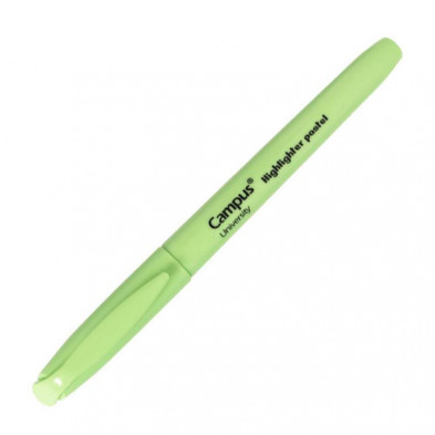 Marcador Fluorescente Pen Highlighter Campus University Verde Pastel