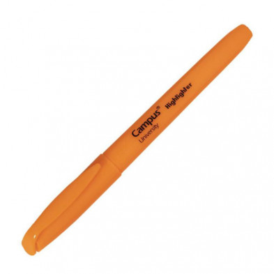 Marcador Fluorescente Pen Highlighter Campus University Naranja