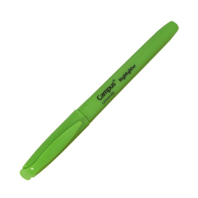 Marcador Fluorescente Pen Highlighter Campus University Verde