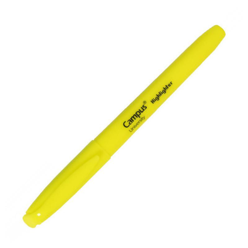 Marcador Fluorescente Pen Highlighter Campus University Amarillo