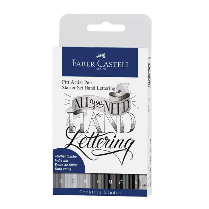 Kit Faber Castell IniciaciÃ³n Lettering Surtido 9 ud.