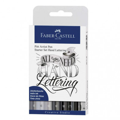 Kit Faber Castell IniciaciÃ³n Lettering Surtido 9 ud.