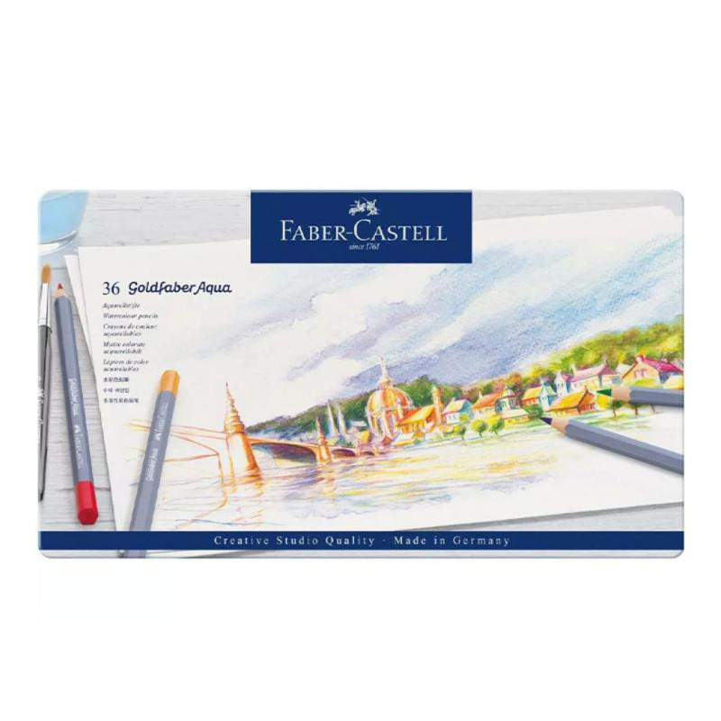 LÃ¡pices de colores Faber Castell Goldfaber Aqua Surtido 36 ud