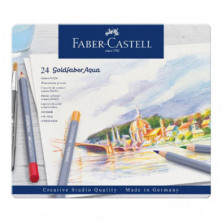 LÃ¡pices de colores Faber Castell Goldfaber Aqua Surtido 24 ud