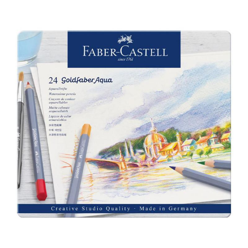 LÃ¡pices de colores Faber Castell Goldfaber Aqua Surtido 24 ud