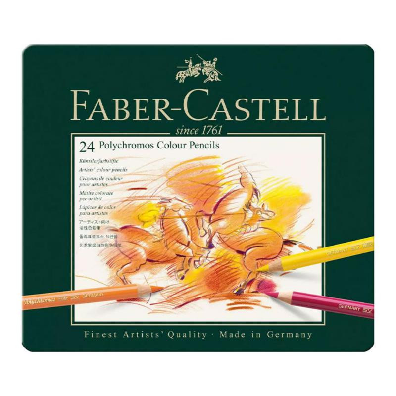 LÃ¡pices de colores Faber Castell Polychromos Surtido 24 ud