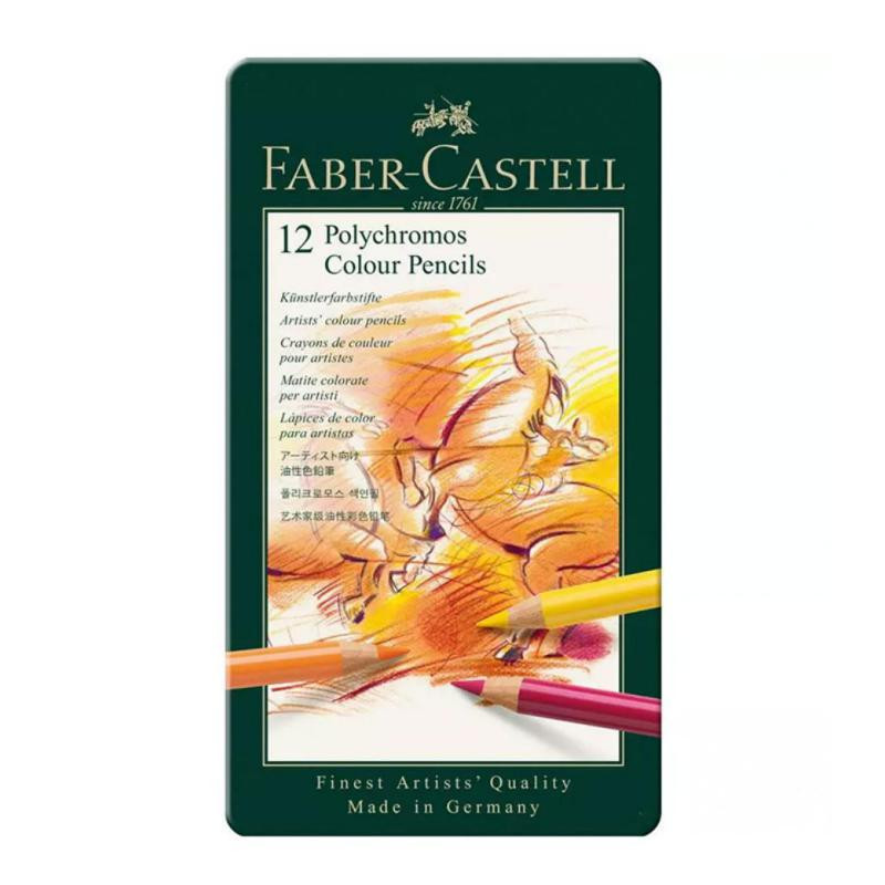 LÃ¡pices de colores Faber Castell Polychromos Surtido 12 ud