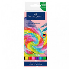 Rotulador Doble punta Faber Castell Aqua Dual Candy Surtido 6 ud