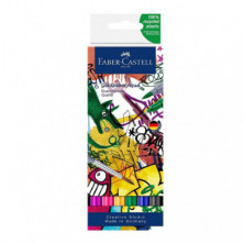 Rotulador Doble punta Faber Castell Aqua Dual Graffiti Surtido 6 ud