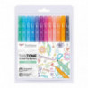 Rotulador Tombow Twintone Pastel Set 12 ud.