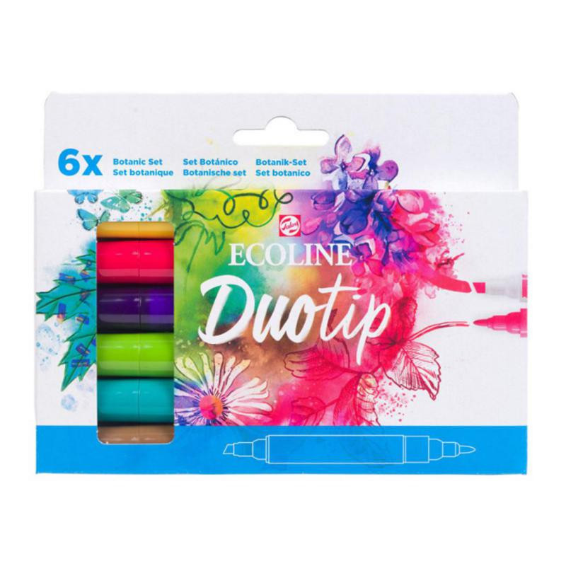 Rotulador Talens Ecoline Duotip BotÃ¡nico 6 ud.