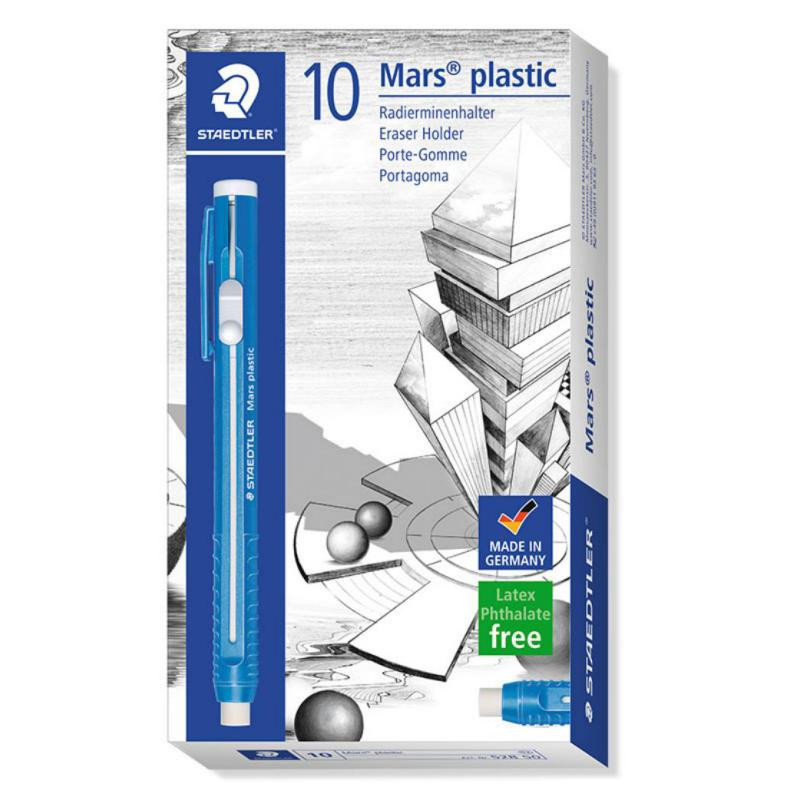 Portagomas Staedtler Mars Plastic Azul