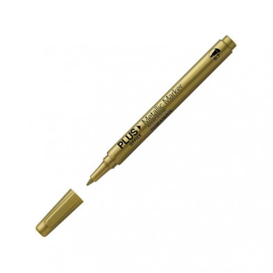 Rotulador Especial Plus Office Metallic Marker 0,7 mm. Oro