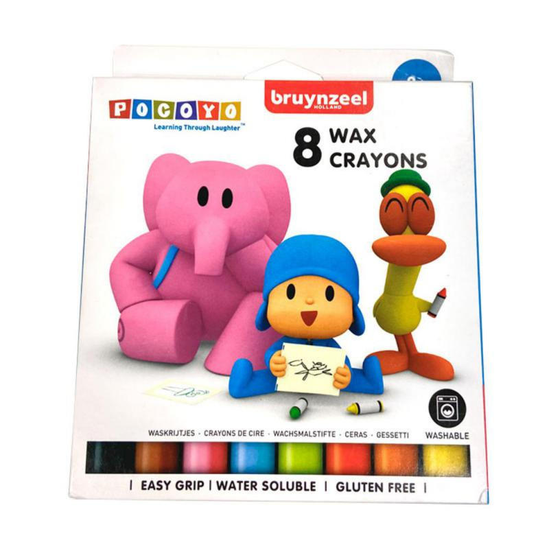 Ceras de Colores Bruynzeel Pocoyo 8 ud.