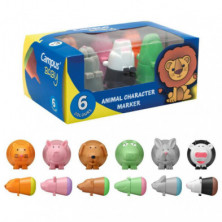 Rotuladores Campus Baby Animalitos 6 Colores