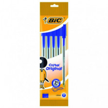 BolÃ­grafo Tinta Aceite Bic Cristal Original Azul BlÃ­ster /5 ud.