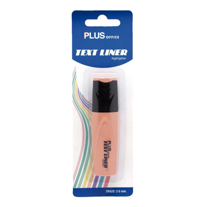 Rotulador Fluorescente Plus Office TextLiner Naranja Pastel BlÃ­ster /1 ud.