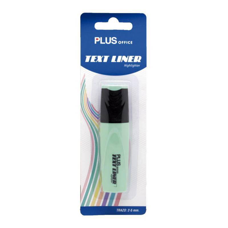 Rotulador Fluorescente Plus Office TextLiner Verde Pastel BlÃ­ster /1 ud.