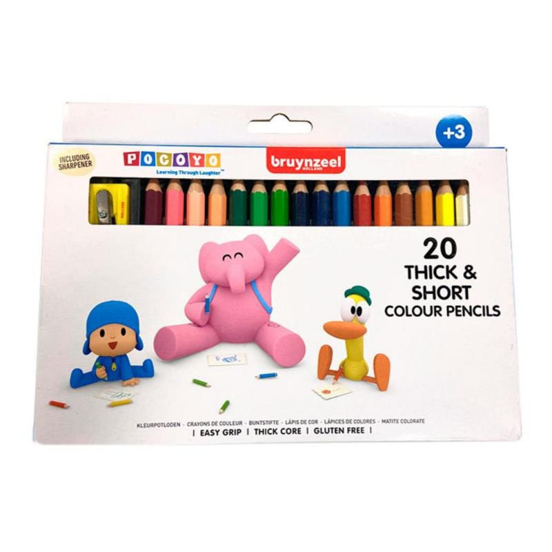 LÃ¡pices de Colores Bruynzeel Pocoyo 20 ud.