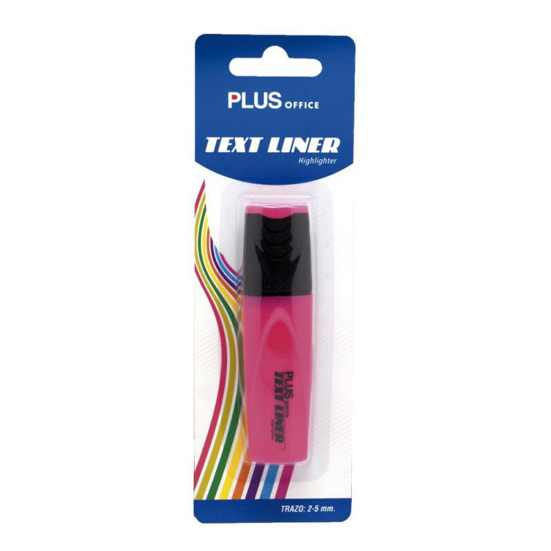 Rotulador Fluorescente Plus Office TextLiner Rosa BlÃ­ster /1 ud.