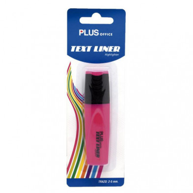 Rotulador Fluorescente Plus Office TextLiner Rosa BlÃ­ster /1 ud.