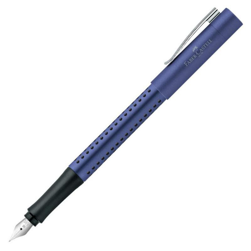 Pluma Faber-Castell Grip 2011 Azul MetÃ¡lico