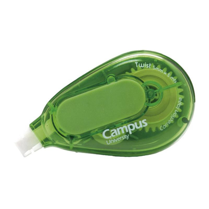 Corrector en Cinta Campus University Twist 5mm x 5m Verde Claro BlÃ­ster /1 ud.