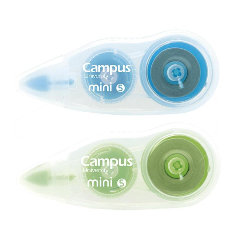 Corrector en Cinta Campus University Mini 5mm x 5m Azul y Verde BlÃ­ster /2 ud.