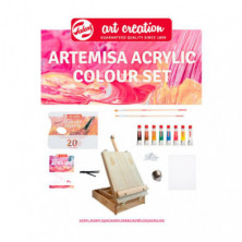 Set Talens Artemisa Acrilico + Caballete 17 ud.