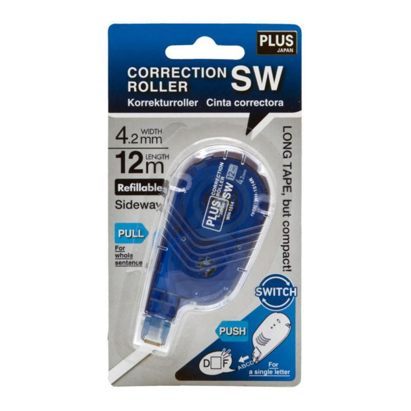 Corrector en Cinta Plus Whiper Switch 4,2mm x 12m Azul BlÃ­ster /1 ud.