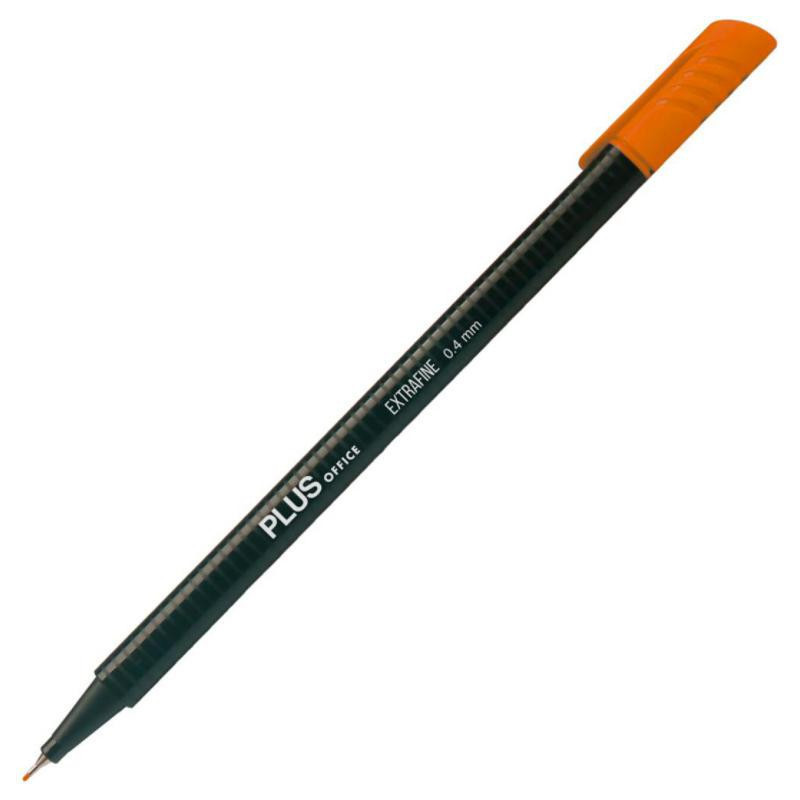 Rotulador Punta Fibra Plus Office 0,4 mm. Naranja