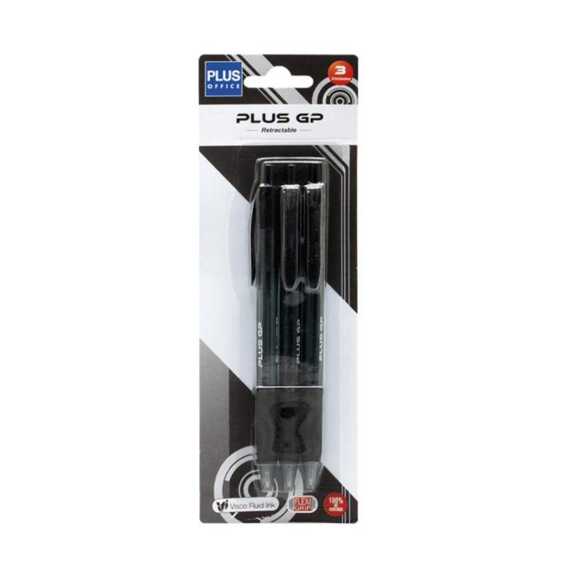 BolÃ­grafo Tinta Viscosidad Extrema Plus Office Trio GP Negro BlÃ­ster /3 ud.