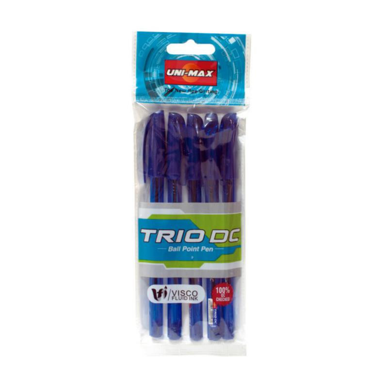 BolÃ­grafo Tinta Fluida Viscosa Plus Office Trio Azul BlÃ­ster /5 ud.