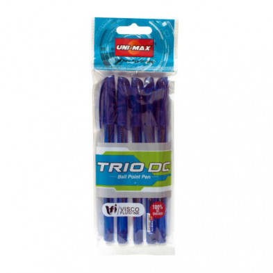 BolÃ­grafo Tinta Fluida Viscosa Plus Office Trio Azul BlÃ­ster /5 ud.