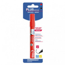 Rotulador Permanente Plus Office Plus Marker 3 Rojo BlÃ­ster /1 ud.