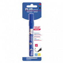 Rotulador Permanente Plus Office Plus Marker 3 Azul BlÃ­ster /1 ud.