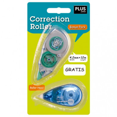 Corrector en Cinta Plus TW 4,2mm x 12m + Whiper Mini BlÃ­ster /2 ud.